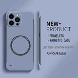 Ultra Thin Hard PC Magnetic Frameless Case For iPhone