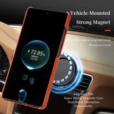 Natural Cowhide Leather Magnetic Case for Samsung