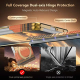 Kevlar Texture Magnetic Stand Fold Case For iPhone Duo