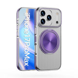 Metal Button Ripple Shape Rotating Magnetic Case for iPhone