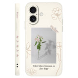 Silicone Aquarius Flower Case For iPhone