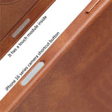 Luxury Business Retro Leather Magnetic Case For iPhone