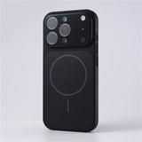 Full Camera Lens Protection Matte Plating Magnetic Case For iPhone
