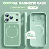 New Official Liquid Silicone Magnetic Case For iPhone