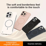 Frameless Solid Color Magnetic Case For iPhone
