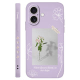 Silicone Aquarius Flower Case For iPhone