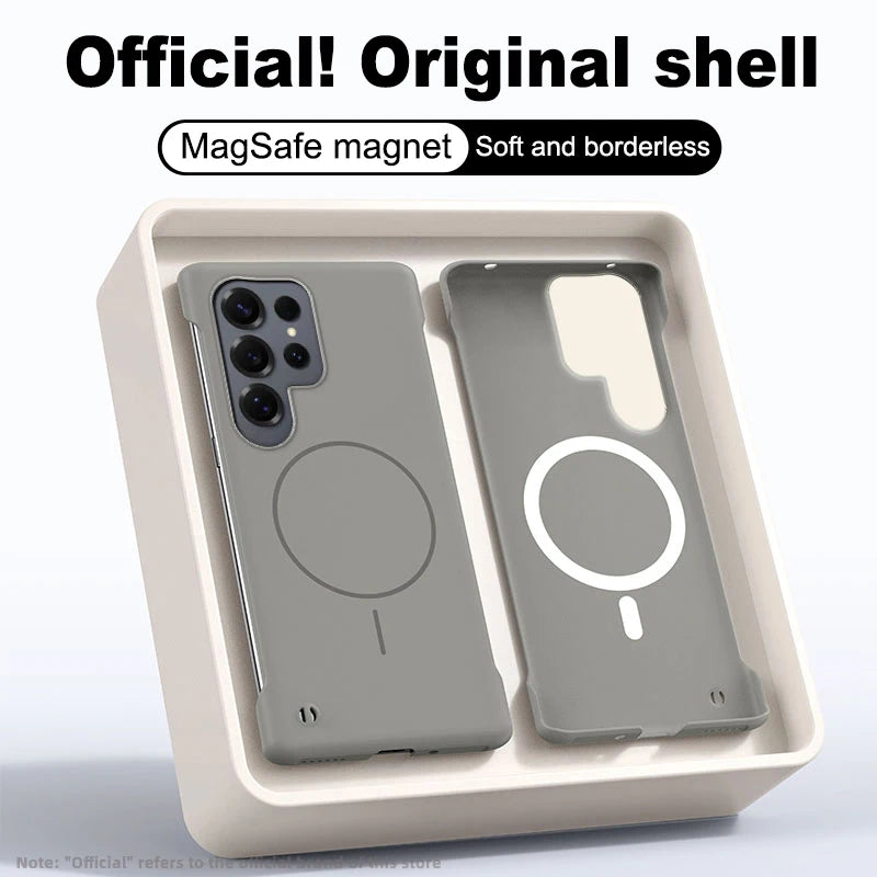 Frameless Solid Color Magnetic Case For Samsung