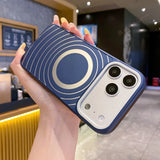 Fashion Big Windows Shockproof Magnetic Case For iPhone
