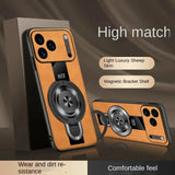 Matte Fiber Magnetic Case For iPhone