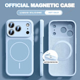 New Official Liquid Silicone Magnetic Case For iPhone
