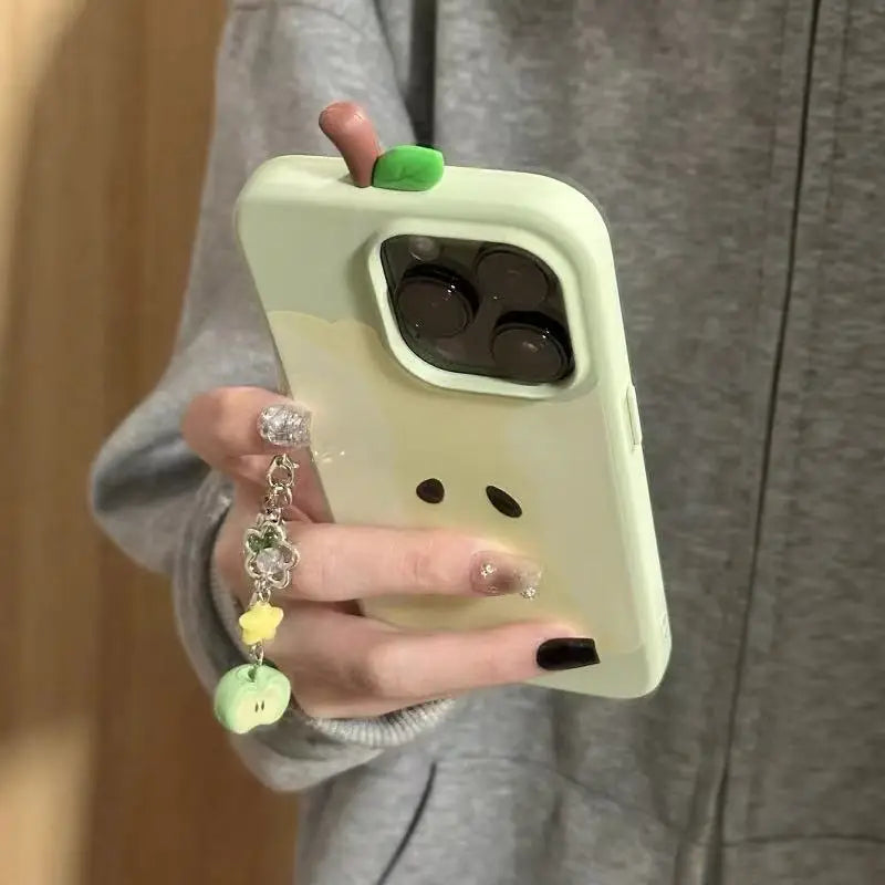 Red Apple Core Case For iPhone