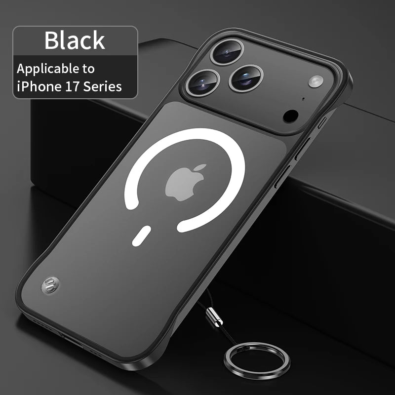 Ultra Thin Frameless Magnetic Soft Case For iPhone