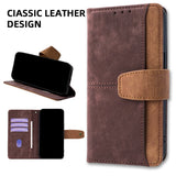 Metal buckle Leather Wallet Magnetic Flip  Case For iPhone