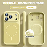 New Official Liquid Silicone Magnetic Case For iPhone