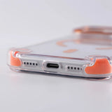 Luxury Transparent Magnetic Shockproof Case for iPhone