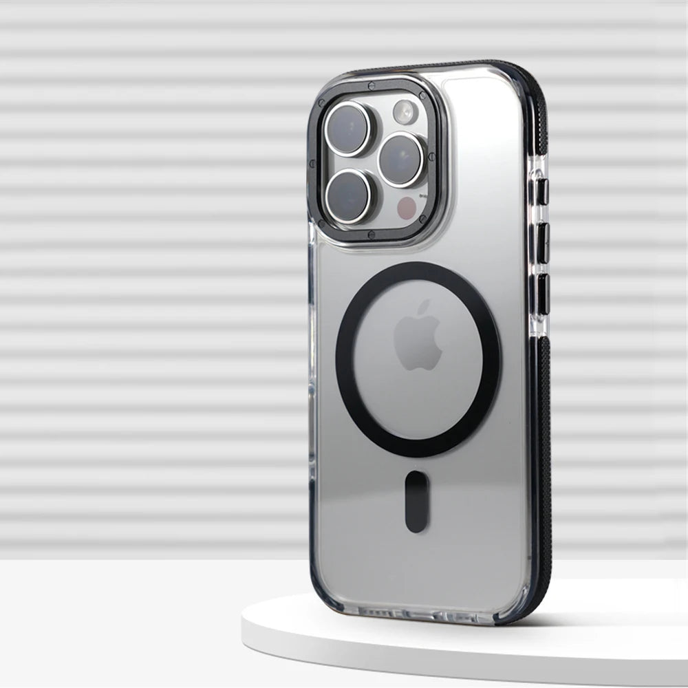 Luxury Armor Non-Slip Magnetic Case For iPhone