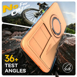 Slide Camera Protect Ring Holder With Card Armor Case For Samsung Galaxy