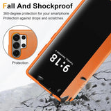View Flip Leather Anti Drop Protection Case For Samsung