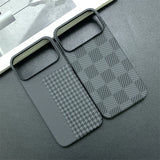 Carbon Fiber Pattern Chessboard Style Case for iPhone