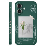 Silicone Aquarius Flower Case For iPhone