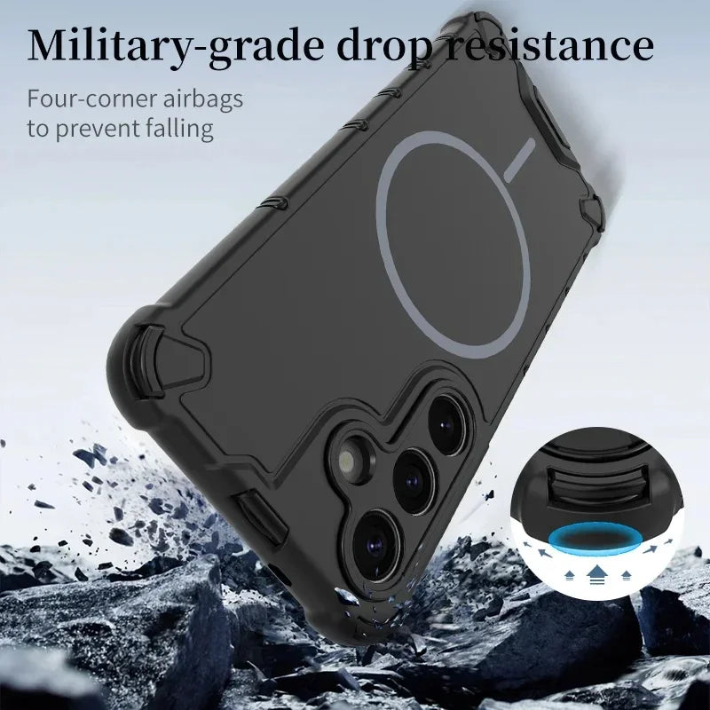 Luxury Frame Shockproof Magnetic Case for Samsung