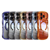 Plating Clear Wave Magnetic Case for iPhone