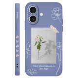 Silicone Aquarius Flower Case For iPhone