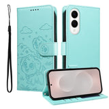 Cute Dog Magnetic Leather Wallet Flip Case for Samsung