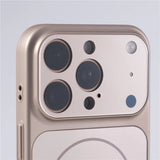 Full Camera Lens Protection Matte Plating Magnetic Case For iPhone