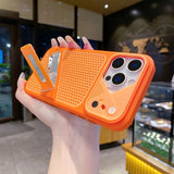 Armor Shockproof Stand Heat Dissipation Case For iPhone