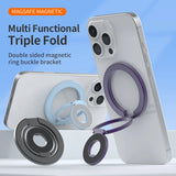 Double Sided Magnetic Ring Holder Folding Stand Bracket For iPhone