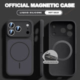New Official Liquid Silicone Magnetic Case For iPhone