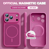 New Official Liquid Silicone Magnetic Case For iPhone