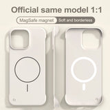 Frameless Solid Color Magnetic Case For iPhone