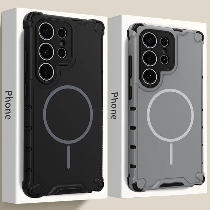 Luxury Frame Shockproof Magnetic Case for Samsung