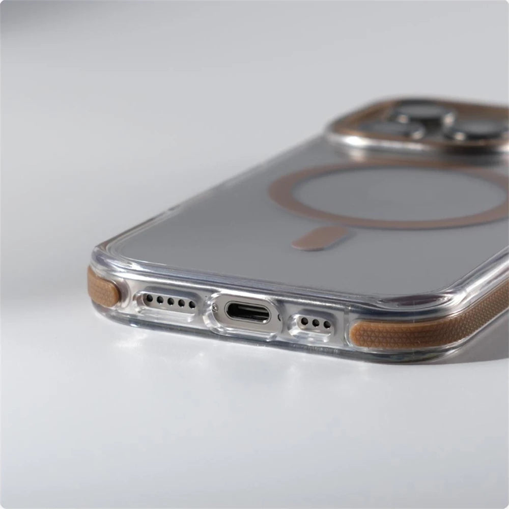 Luxury Armor Non-Slip Magnetic Case For iPhone