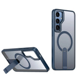 Luxury Metal Bracket Folding Stand Magnetic Case For Samsung