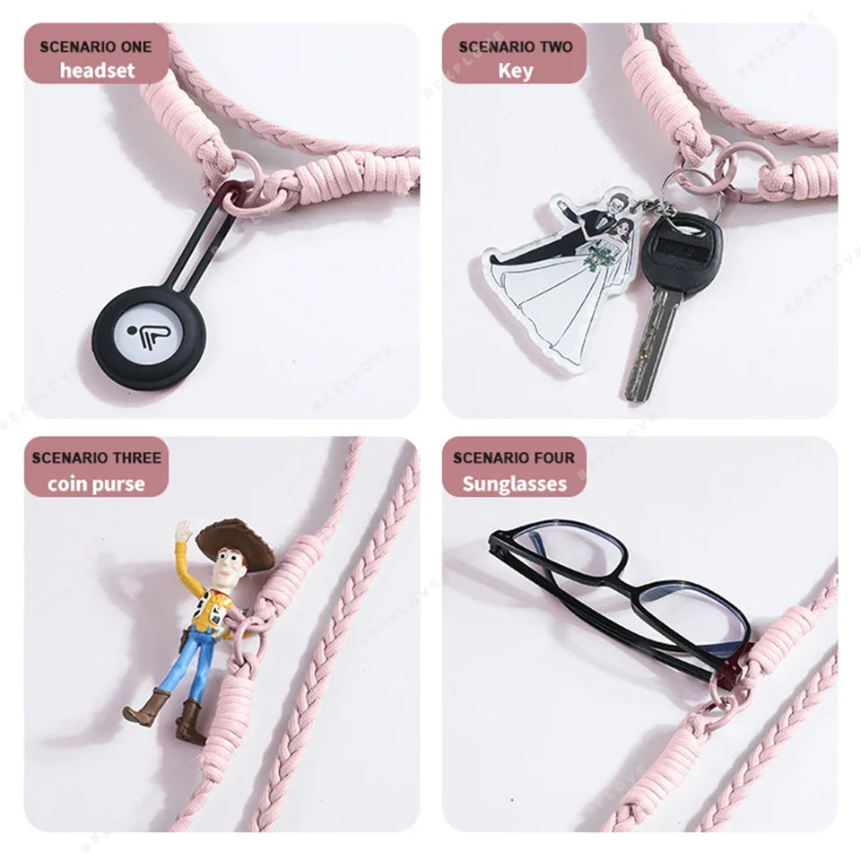 Long Crossbody Strap Magnetic Liquid Silicone Case For iPhone