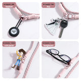 Long Crossbody Strap Magnetic Liquid Silicone Case For iPhone
