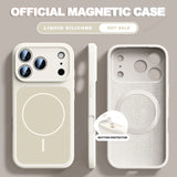 New Official Liquid Silicone Magnetic Case For iPhone