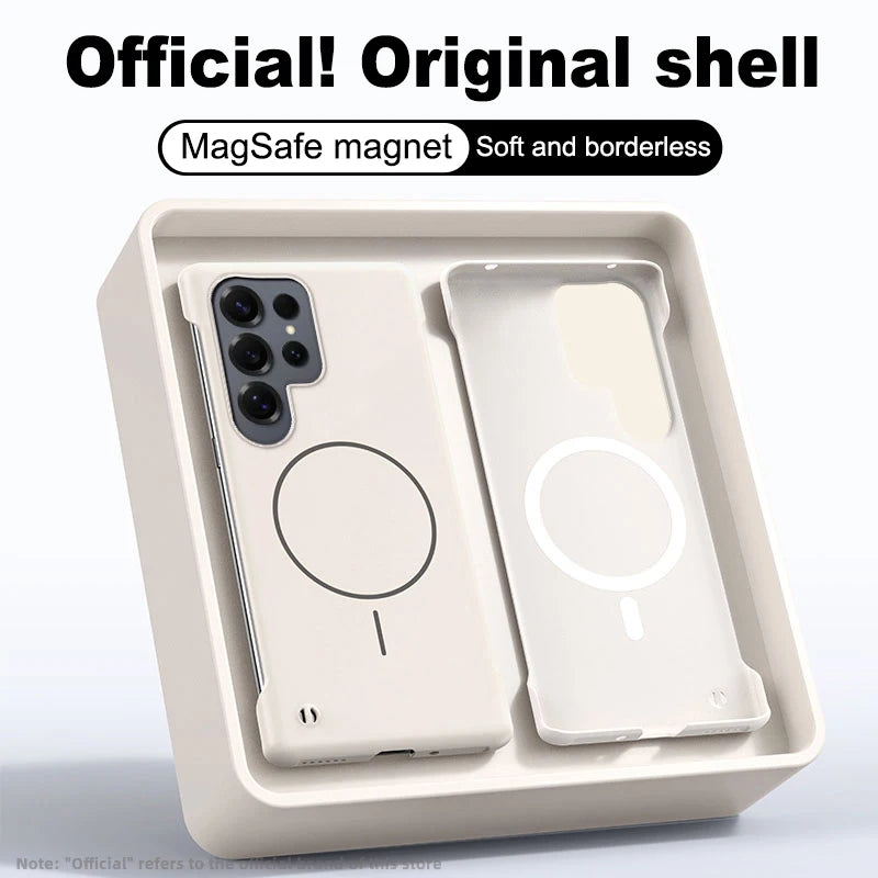 Frameless Solid Color Magnetic Case For Samsung