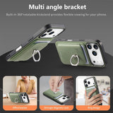 2 in 1 Wallet Anti Slip Magnetic Card Holder For iPhone