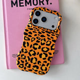 Luxury 2 in 1 Gradient Leopard Print Shockproof Protective Case for iPhone