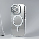 Luxury Camera Lens Holder Transparent Magnetic Case For iPhone