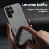 Luxury Leather Skin Feeling Magnetic Case For Samsung