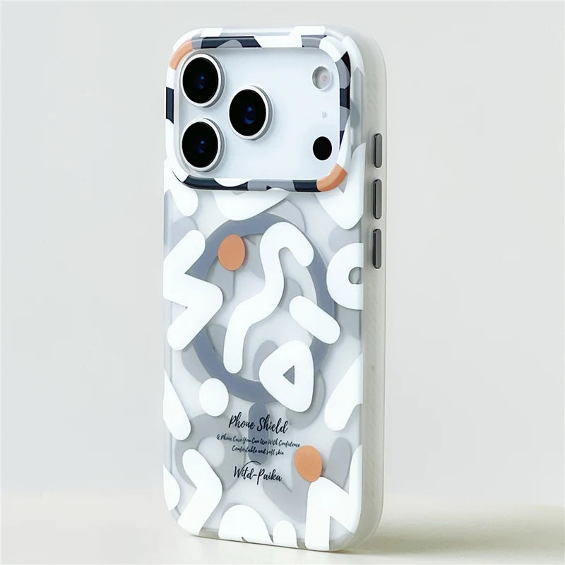 Trendy Graffiti Pattern for Magnetic Case For iPhone