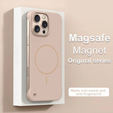 Frameless Solid Color Magnetic Case For iPhone