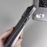 Natural Titanium Grating Stripe Case For iPhone