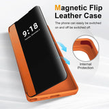 View Flip Leather Anti Drop Protection Case For Samsung