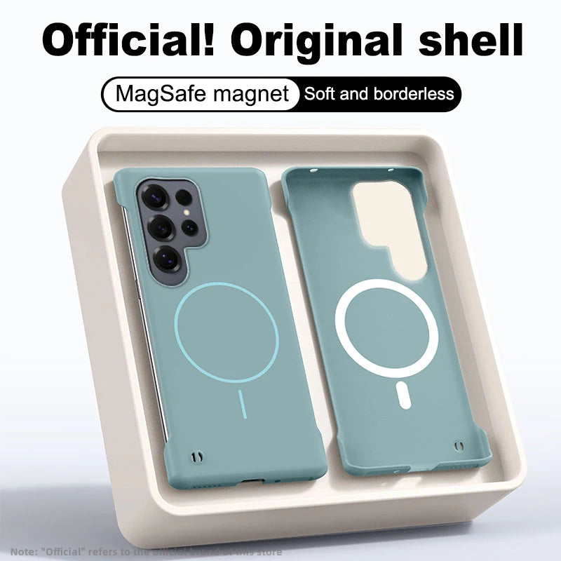 Frameless Solid Color Magnetic Case For Samsung